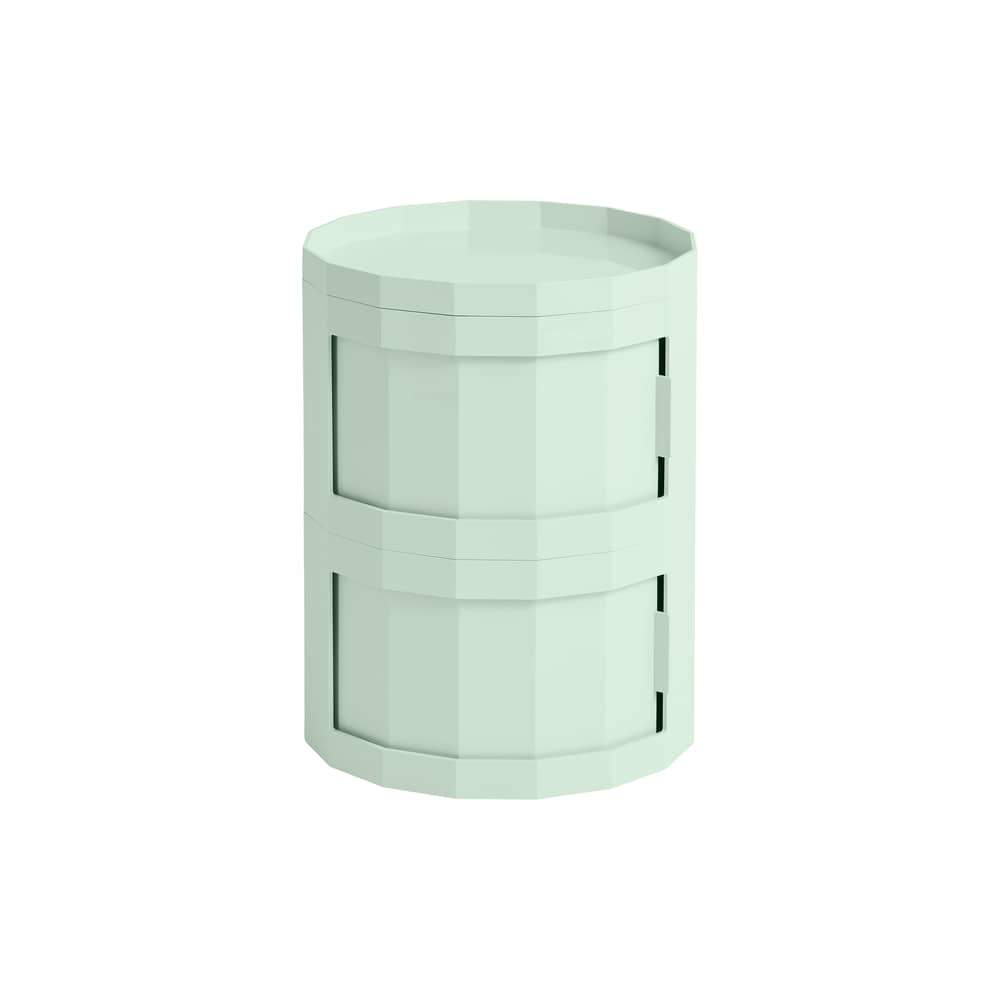 Rangement Facet Low / H 48 cm - 2 portes - Hay - Vert menthe - ABS recyclé