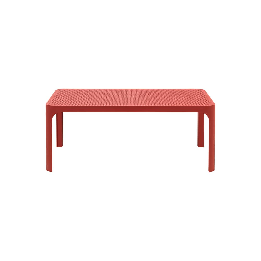 Table basse Net orange / 100 x 60 x H 40 cm - NARDI - Corail - Résine de fibre de verre
