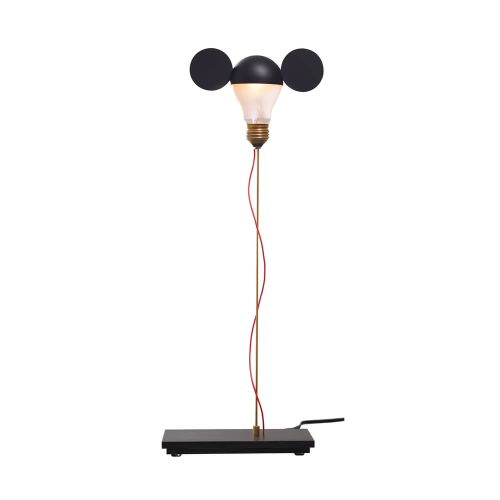Tischleuchte I Ricchi Poveri Toto metall schwarz / H 53 cm - Ingo Maurer, 2014 - Ingo Maurer - Schwarz - Messing, Stahl