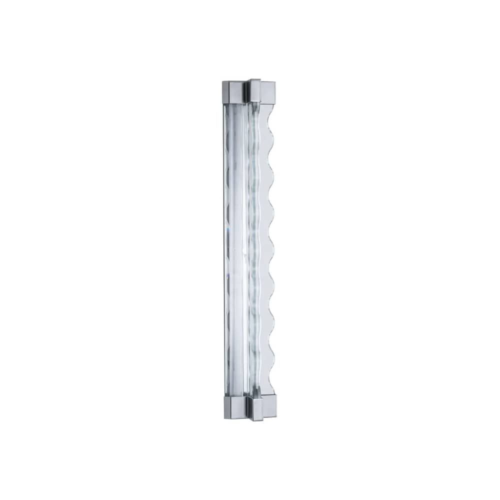 Frenesi LED Wall light glass transparent / H 74 cm - Fontana Arte - Transparent & Metal - Glass, Metal