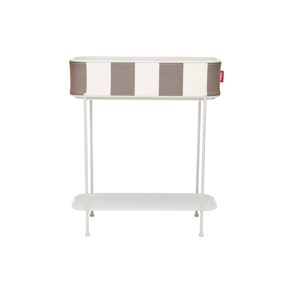 Scaffale Adoreganizer metallo marrone / Scaffale - En&ls 65,5 x H 76,5 cm - Fatboy - Cacao Stripe - Acciaio inossidabile, Tessuto Olefina