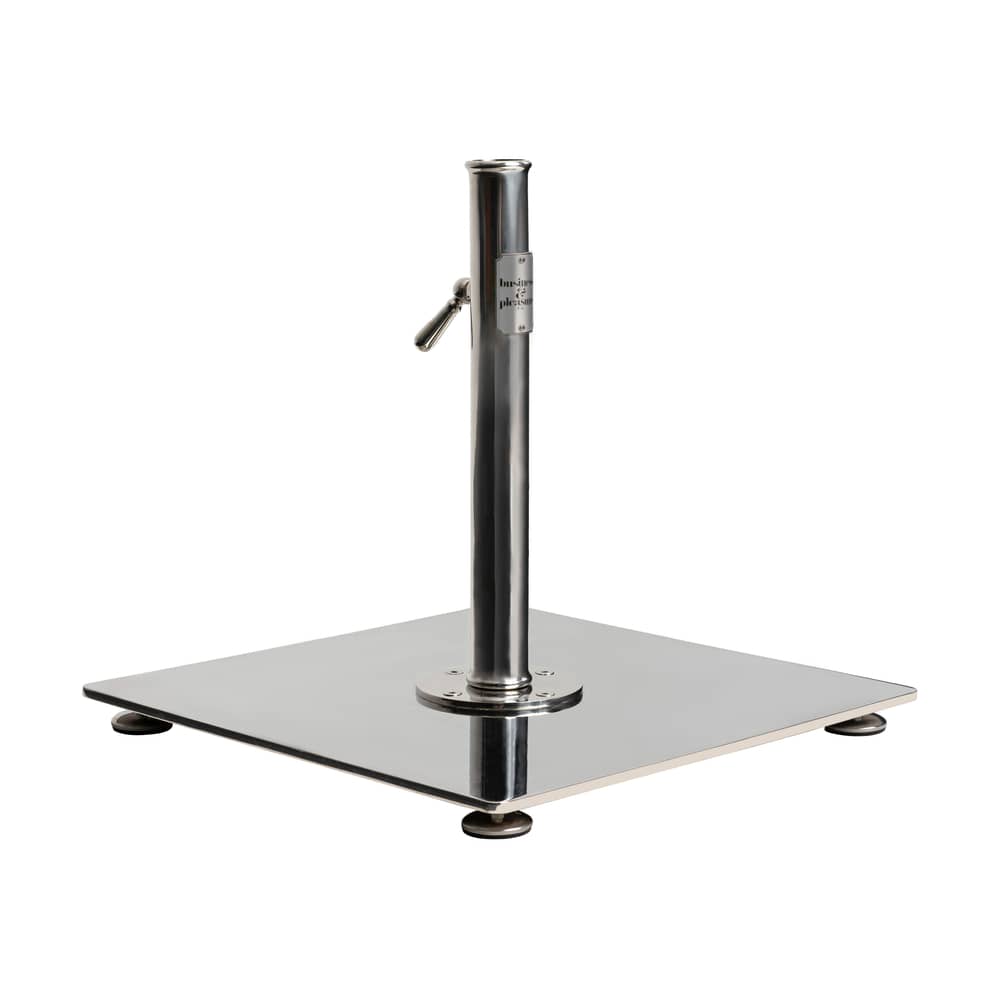 Base da ombrellone The Classic metallo / 25 kg - Per pole da 2,5 a 3,81 cm - BUSINESS & PLEASURE - Acciaio inossidabile - Acciaio al carbonio