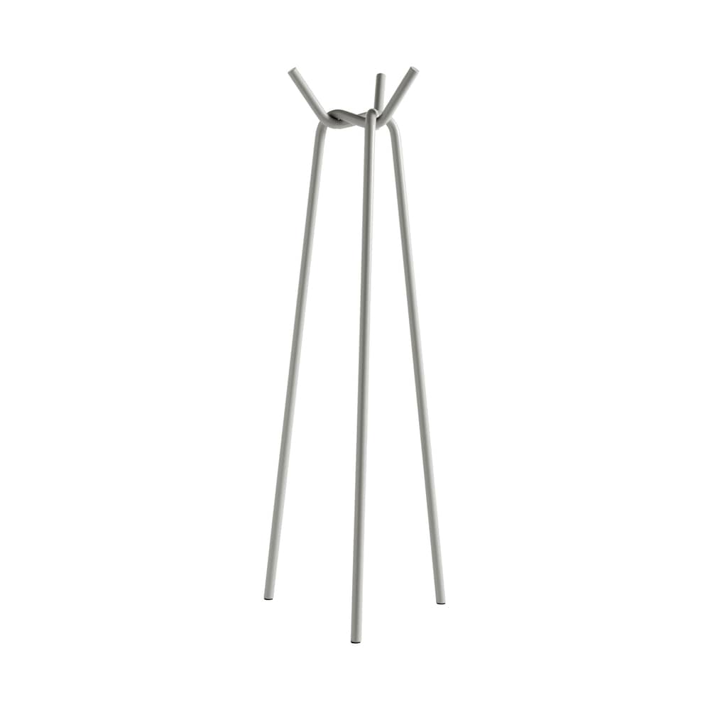 Kleiderständer mit Fuß Knit metall grau / Stahl - H 161 cm - Hay - Grau - lackierter Stahl