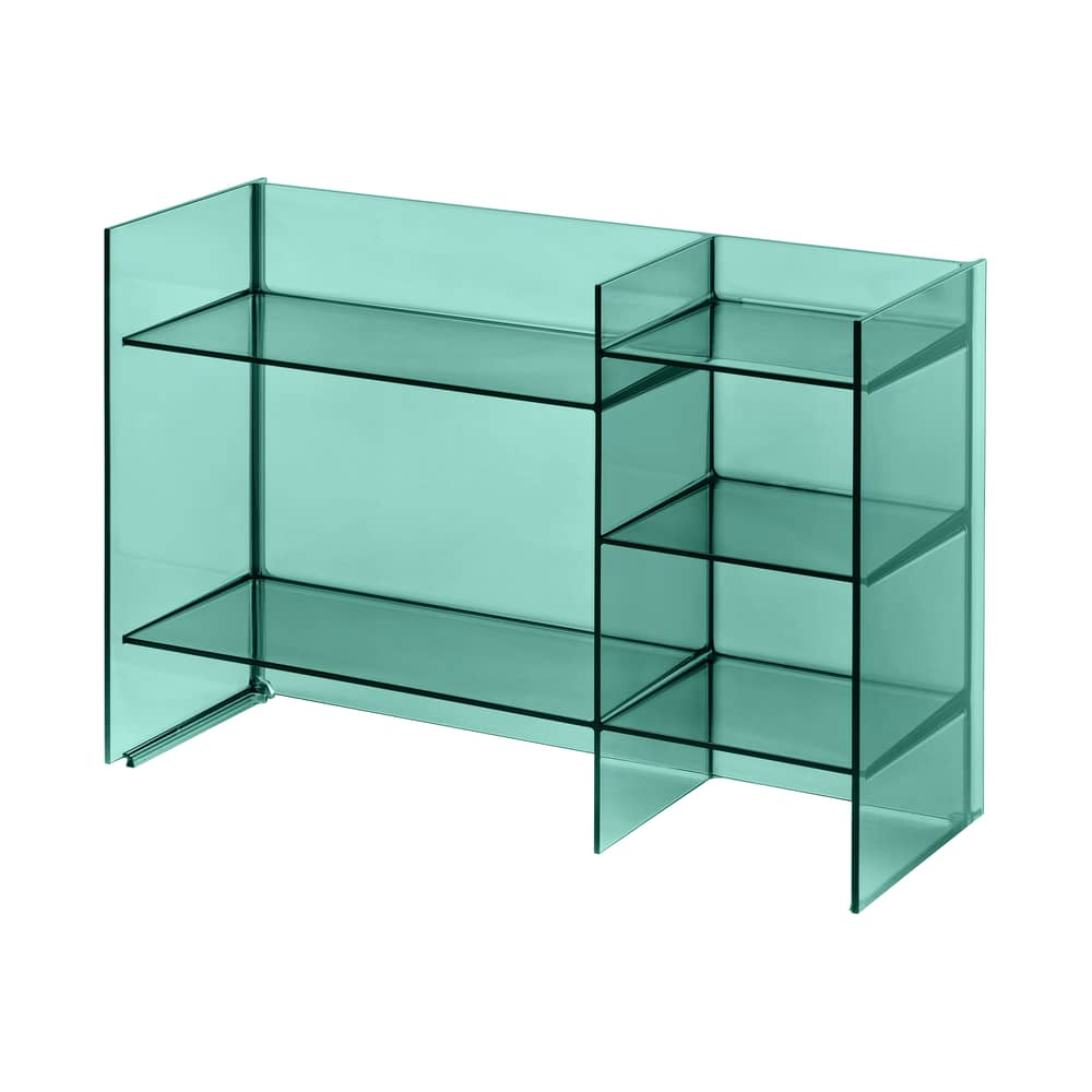 Sound-rack Storage unit plastic material green L 75 x H 53 cm - Kartell - Green - PMMA