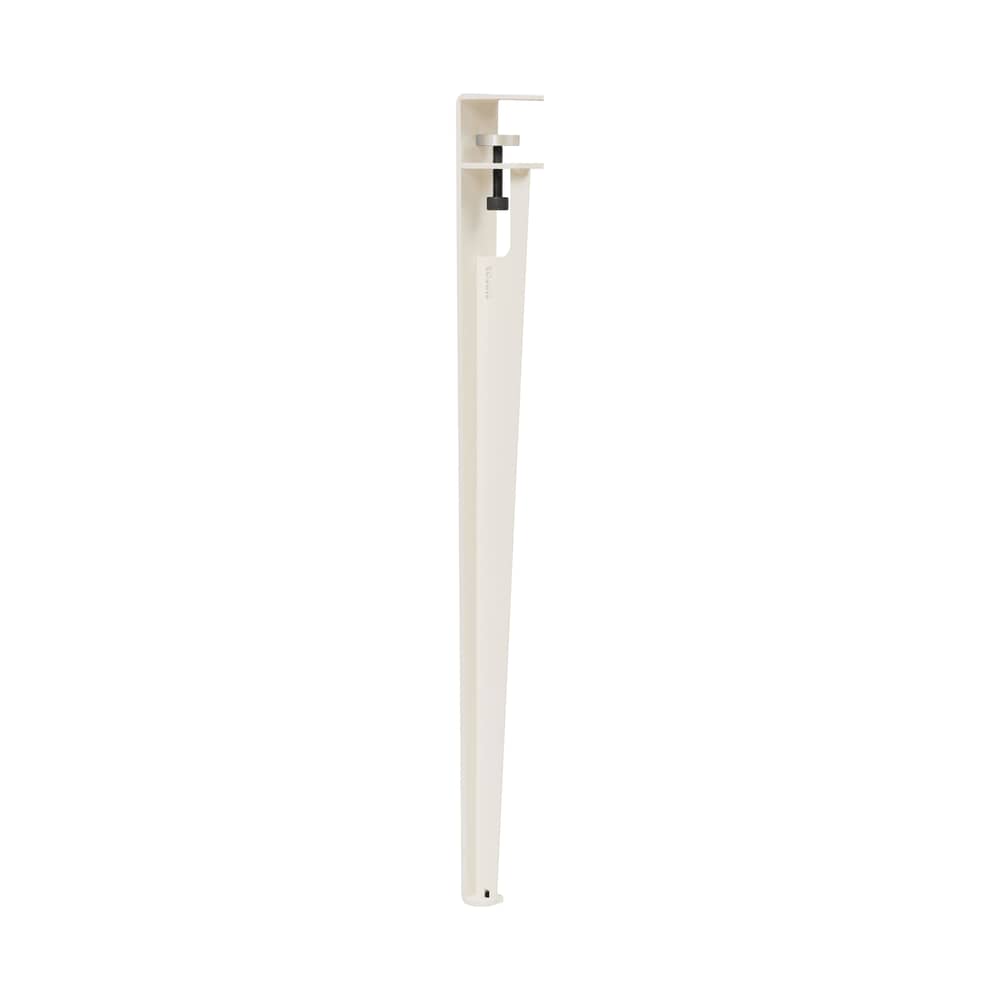  Base, legs metal white with clamp / H 75 cm / To create Table & Desk - TIPTOE - Cream white - Powder coated steel