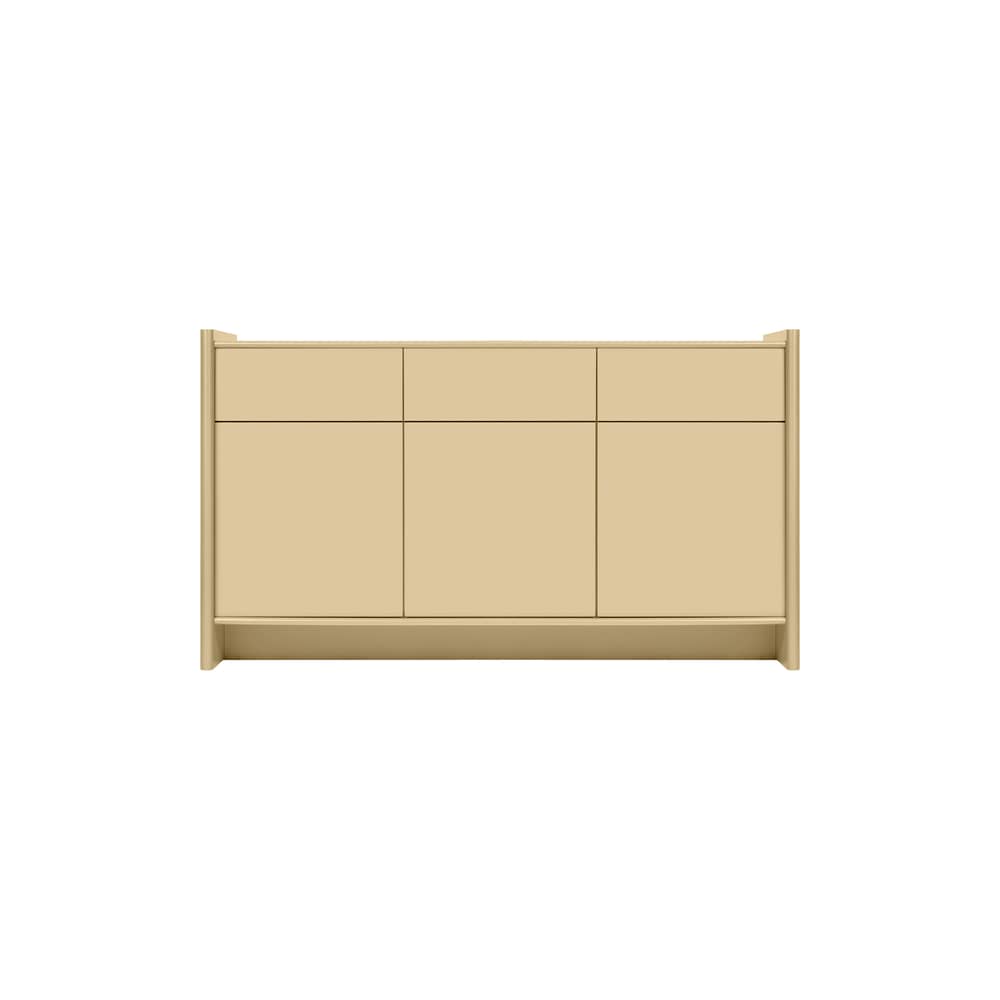 Buffet Rali bois jaune / L 160 x H 91 cm - NOO.MA - Jaune beurre - MDF