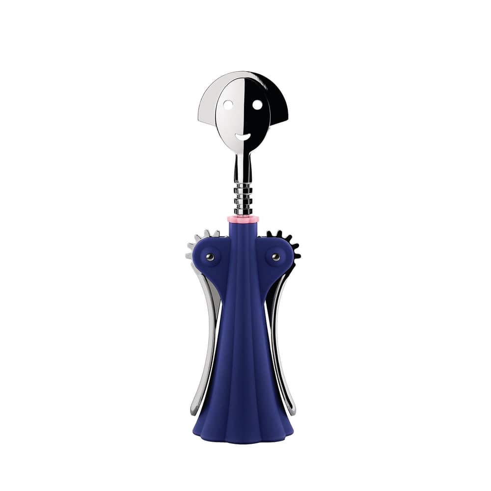 Cavatappi Anna G. materiale plastico blu / Colour Tales - Alessi - Blu - Acciaio laminato, Resina termoplastica, Zamak cromato