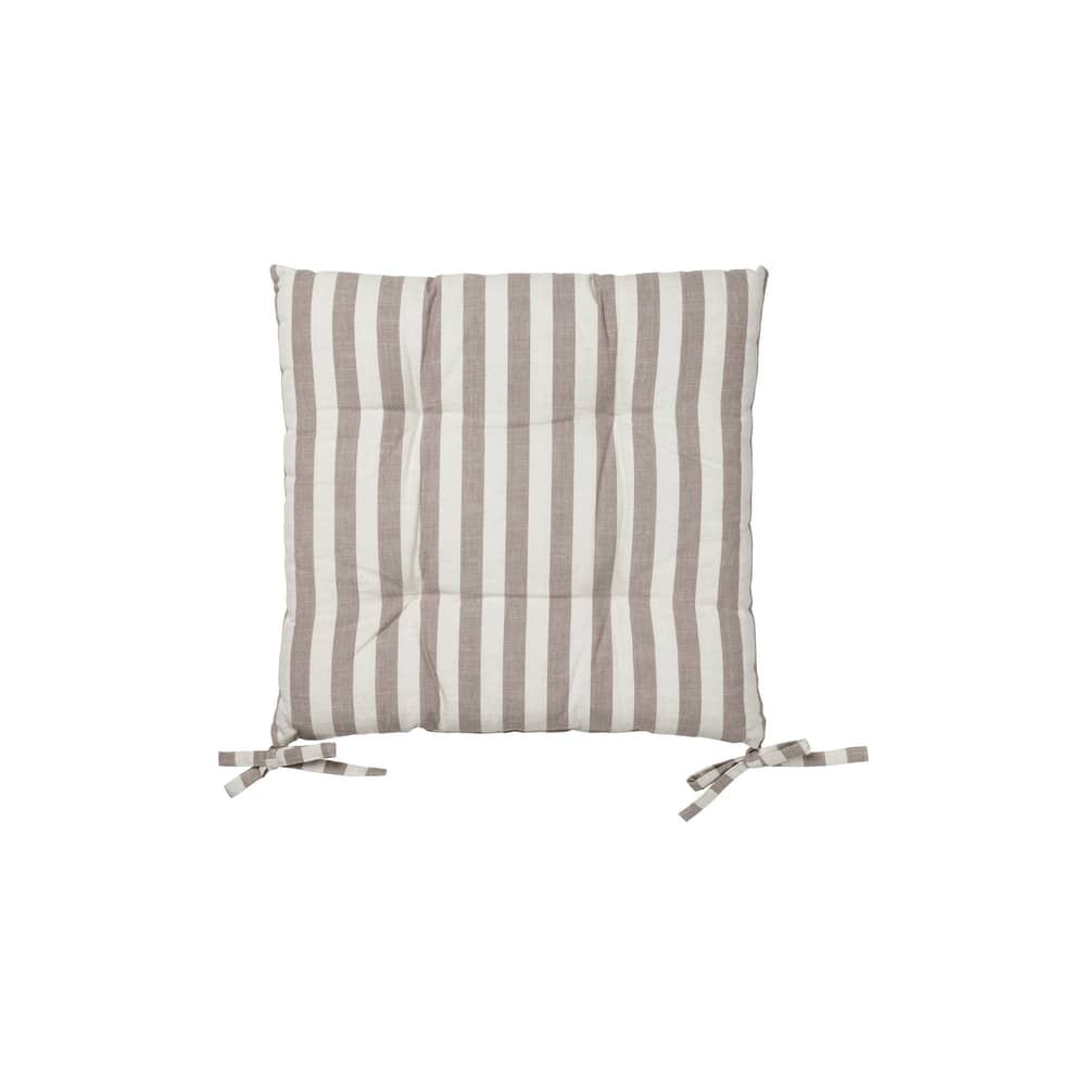 Cuscino per seduta Marta tessuto beige / 44 x 42 cm - BROSTE COPENHAGEN - Calda Talpa - Cotone