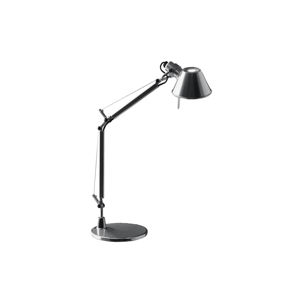 Lampe de bureau Tolomeo Micro métal chromé / 1987 - Artemide - Chromé - Acier, Aluminium
