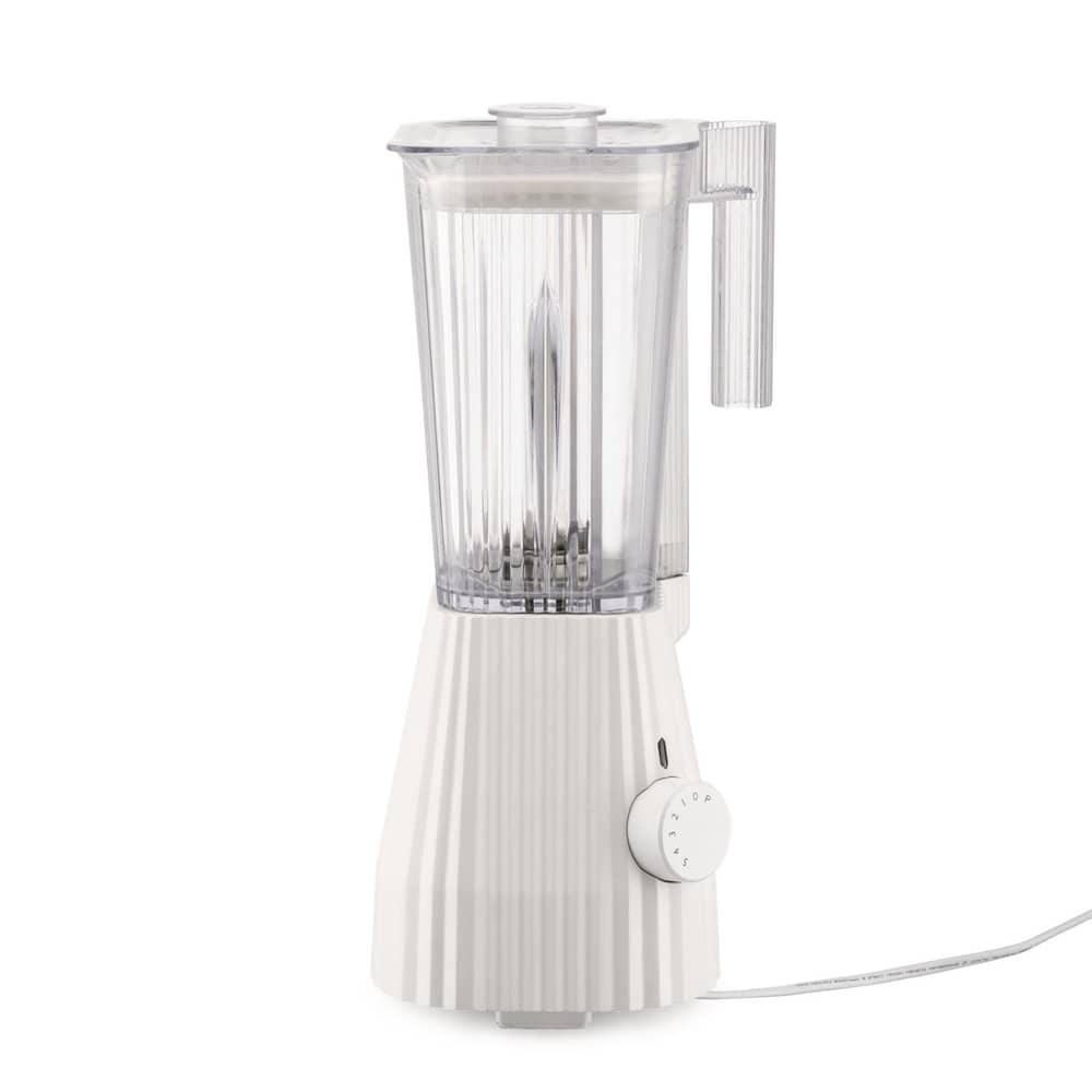 Blender Plissé plastique blanc / 1,5 Litre - 700 W / 5 vitesses - Alessi - blanc - Acier inoxydable, Résine thermoplastique