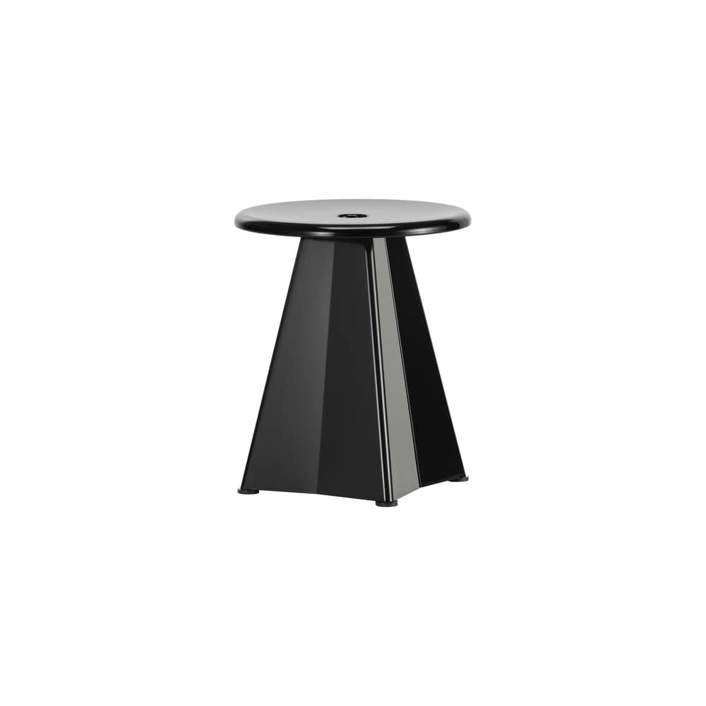 Métallique Stool metal black / Jean Prouvé (1936 - Vitra - Black - Steel
