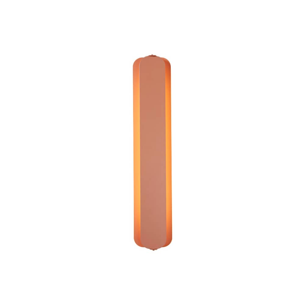 Volta Wall light metal pink / L 60 cm - ATELIER DOBRA - Old rose - Powder coated steel