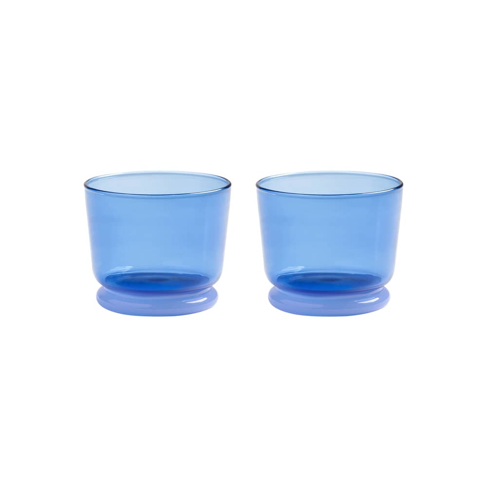 Dew Glass glass blue / Set of 2 - & klevering - Blue - Borosilicated glass