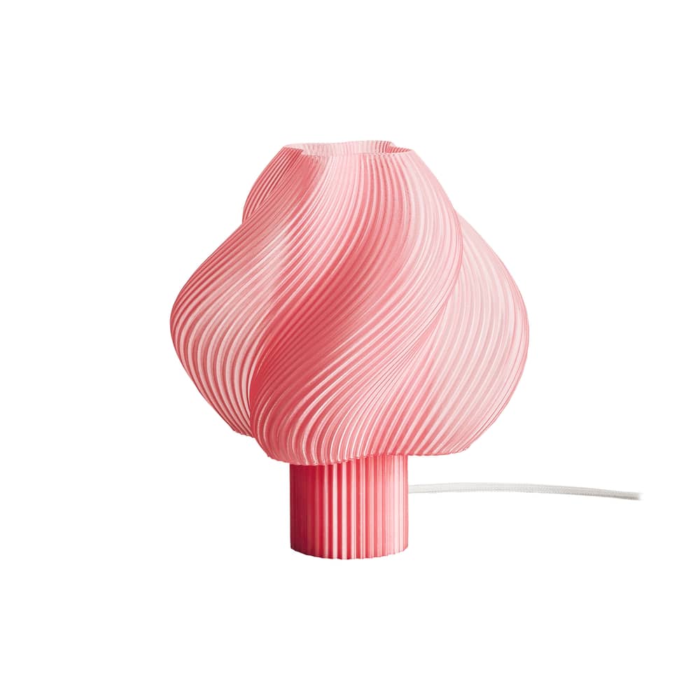 Lampe de table Soft Serve Grande rose / H 35 cm - CRÈME ATELIER - Sorbet pêche - PLA recyclé