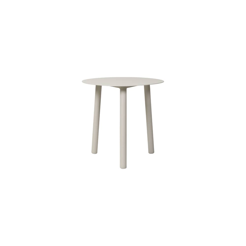 Table d\'appoint Lilo métal beige / Ø 45 x H 44 cm - Vincent Sheppard - Blanc Dune - Aluminium thermolaqué