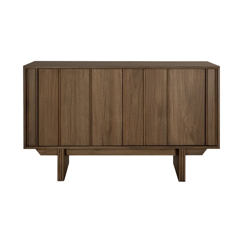 Buffet Pillar bois marron / L 119 x H 70 cm - Ethnicraft - L 119 cm / Teck brun - Teck massif teinté