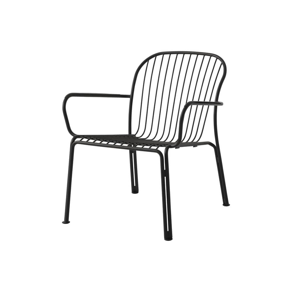 Lounge-Sessel Thorvald SC101 metall schwarz / Mit Armlehnen - &tradition - Warmschwarz - Stahl
