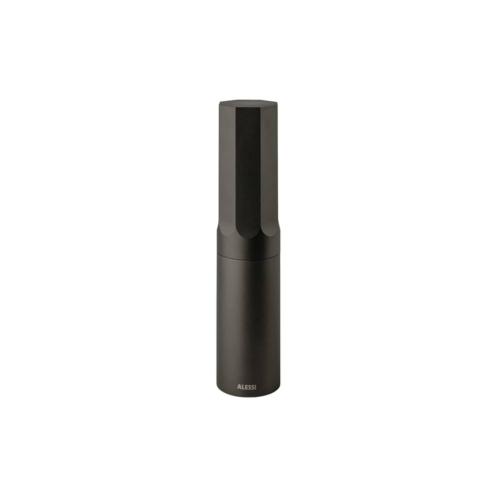 Moulin à épices KG01 métal noir - Alessi - Gris foncé - Aluminium