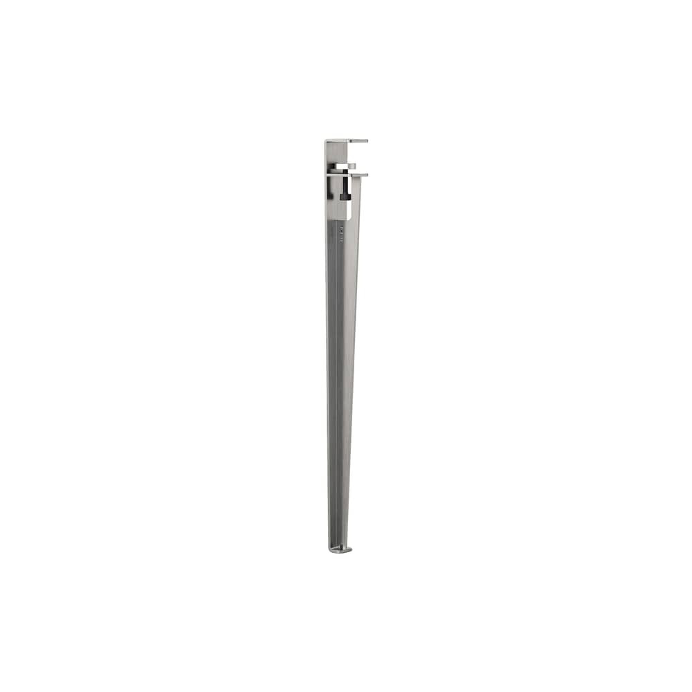 Pied Core avec fixation étau / H 75 cm / Pour créer table & bureau - TIPTOE - Inox brossé - Acier inoxydable brossé