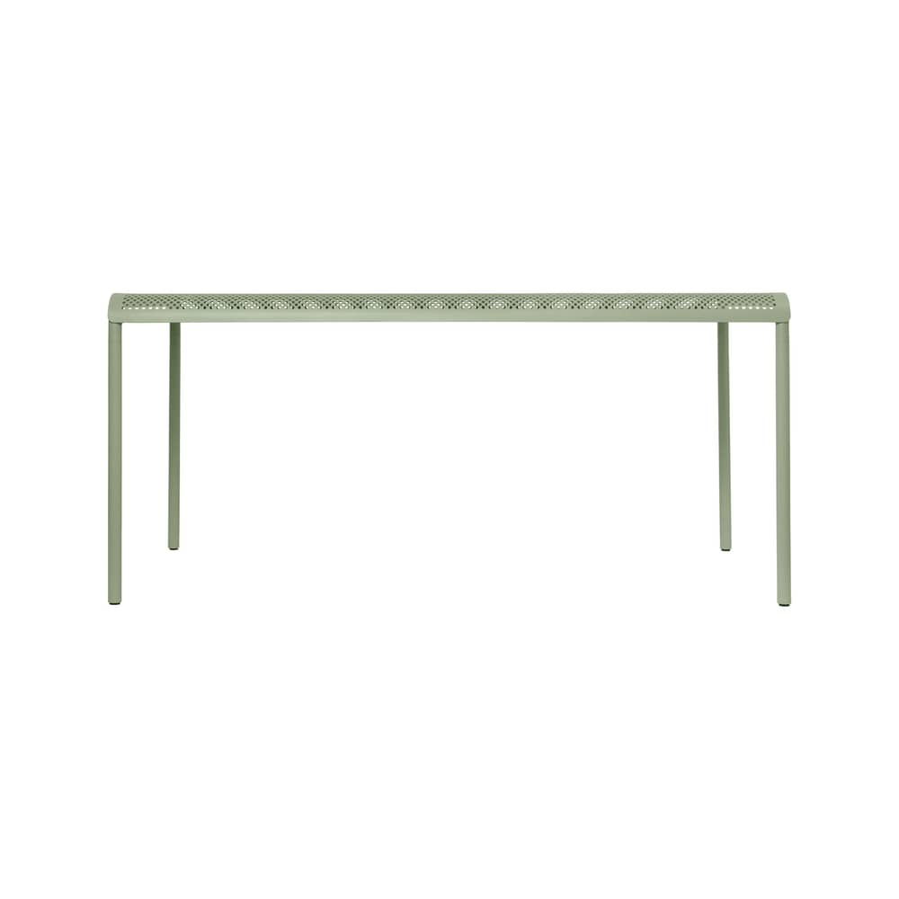 rechteckiger Tisch Dapple metall grün / 160 x 90 cm - Ferm Living - Grüner Tee - Verzinkter, pulverbeschichteter Stahl