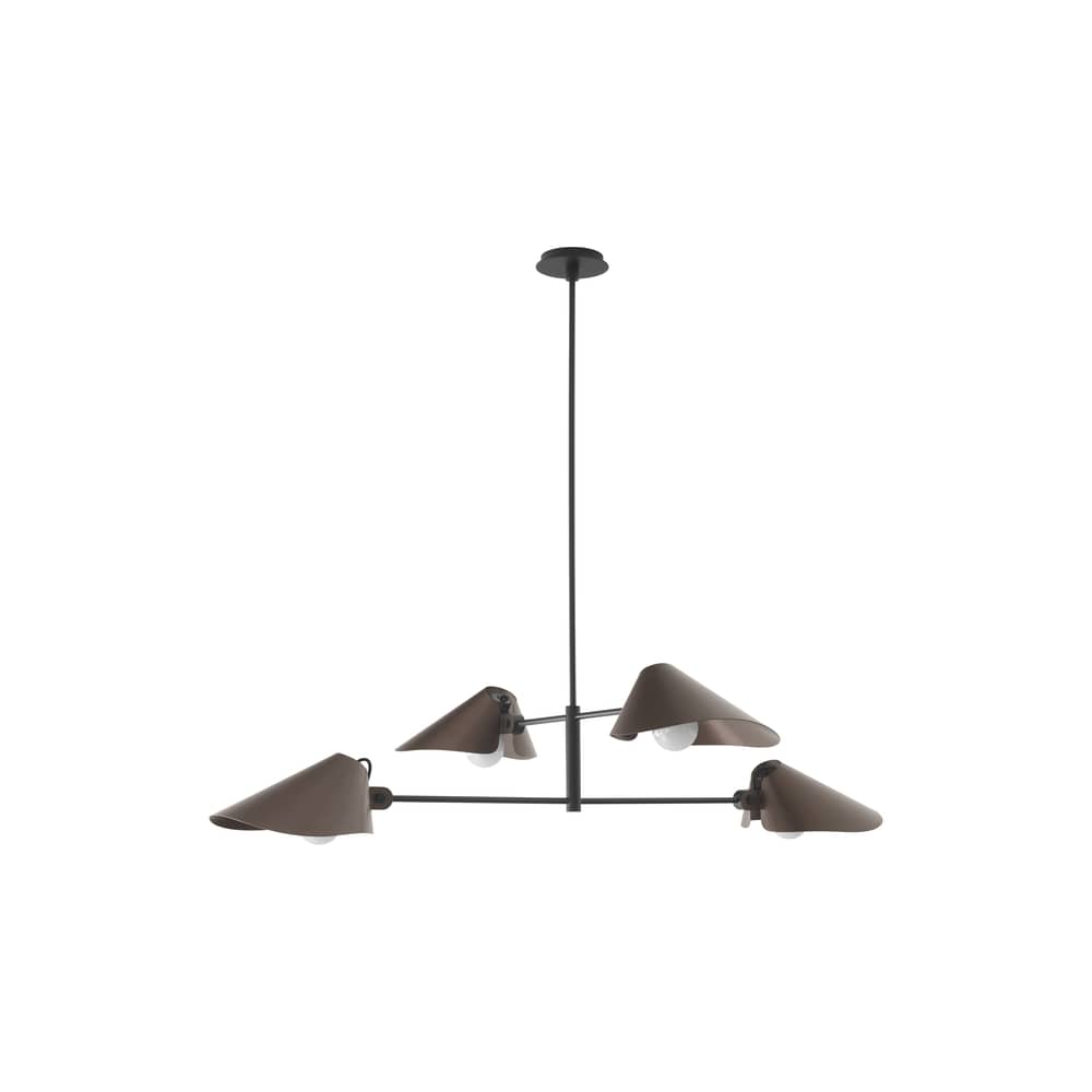 Pendelleuchte Bonnet SC92 metall braun / B 140 x H 110 cm - &tradition - Bronze - Aluminium, Stahl