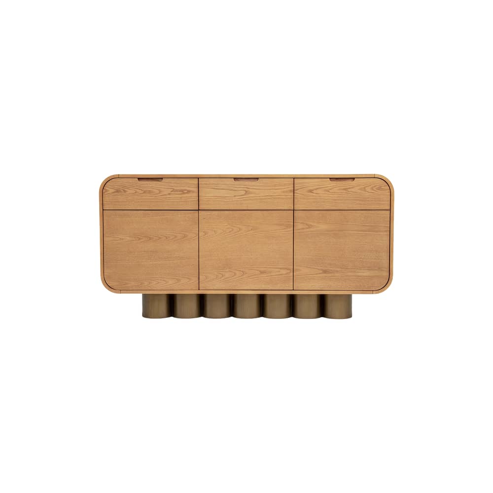 Leylia Dresser natural wood / L 150 cm - NV GALLERY - / L 150 cm - Ash veneer, Bois composite