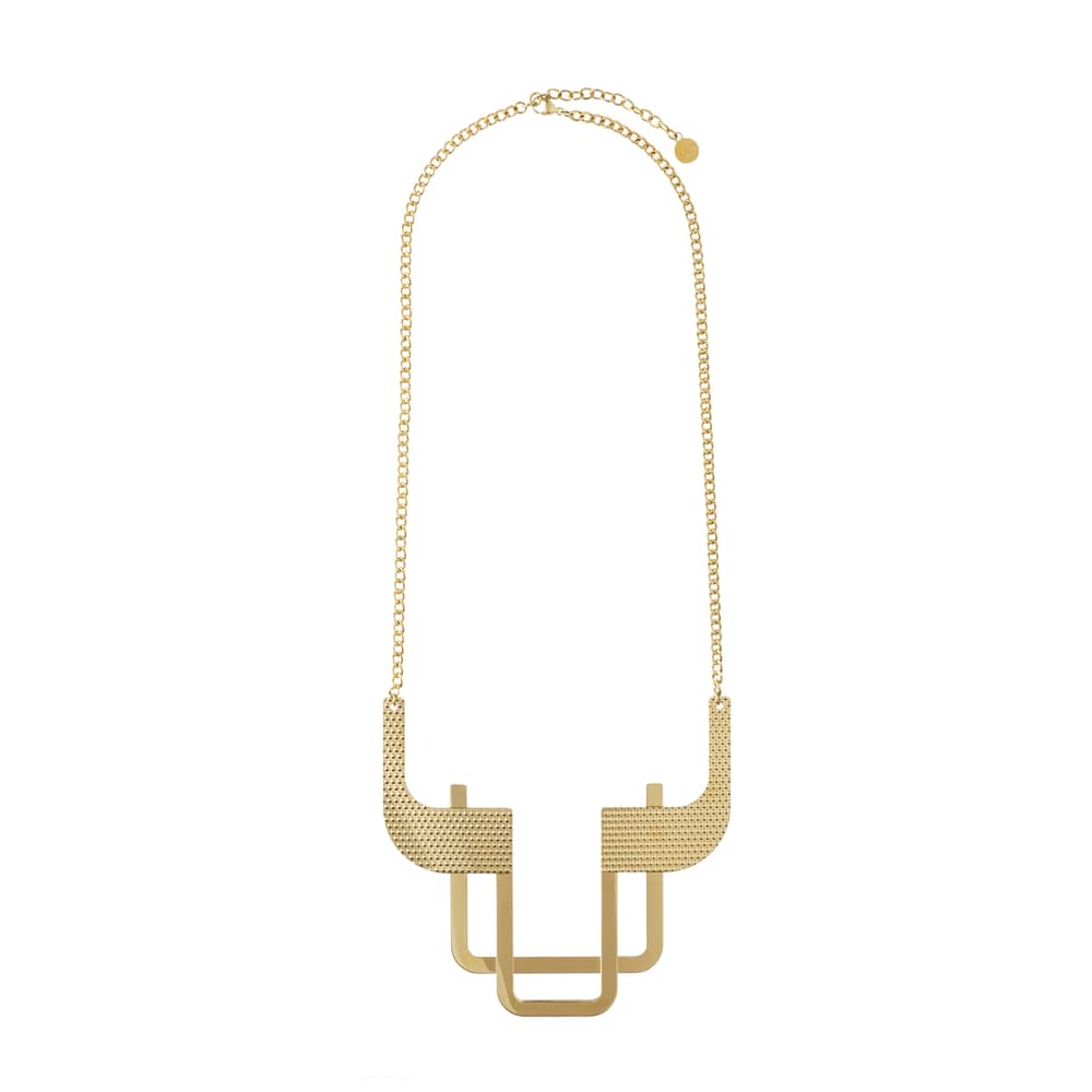 Halskette Venusia - Trama gold metall - Alessi - Goldfarben - PVD-beschichteter Stahl