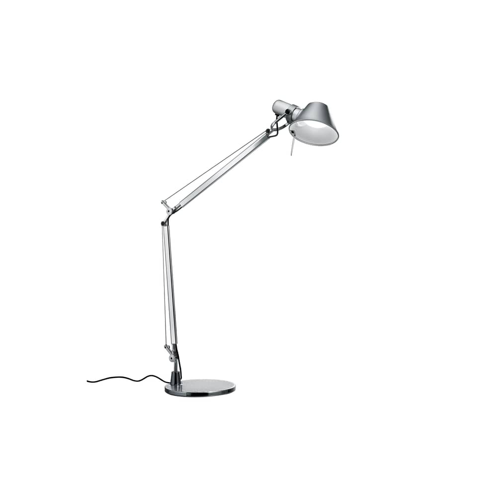Lampe de table Tolomeo Mini LED métal / Avec détecteur de présence - Artemide - Aluminium / Avec capteur de mouvement - Aluminium