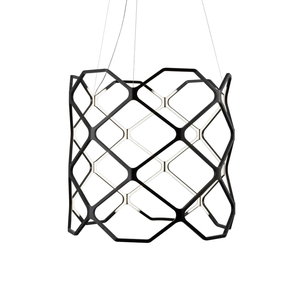Suspension Titia LED plastique noir / Ø 70 x H 60 cm - Nemo - Noir - Polymère thermoplastique