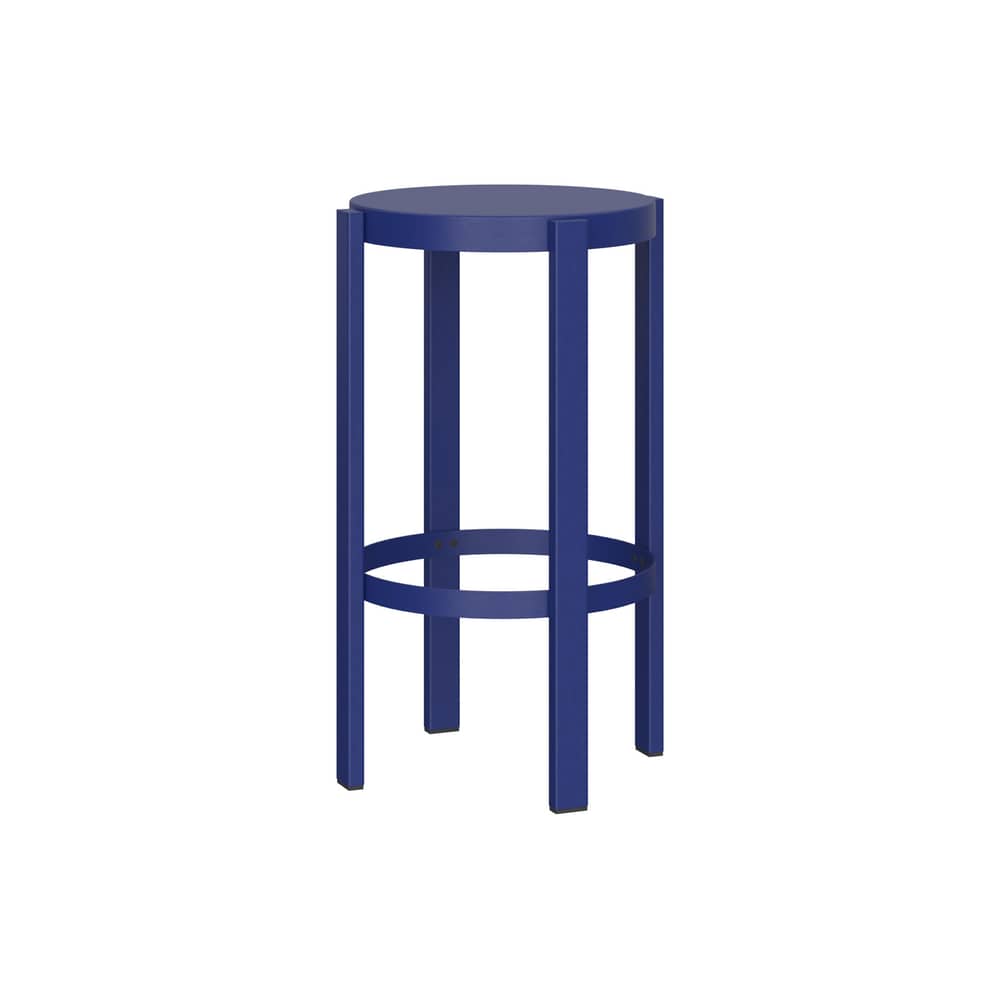 Tabouret haut Doon / H 65 cm - NOO.MA - Myrtille douce - Acier
