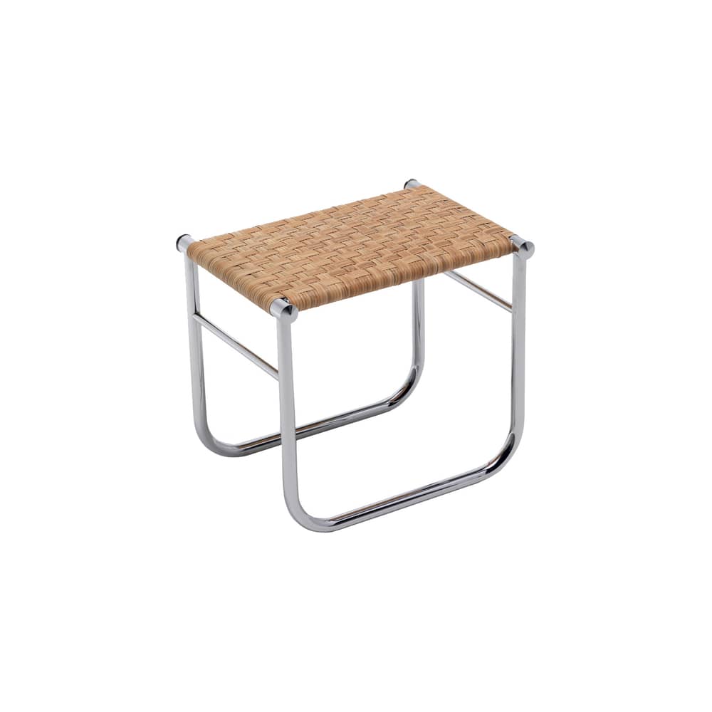 CASSINA LC9 Stool - natural rottan chromed | Made In Design UK