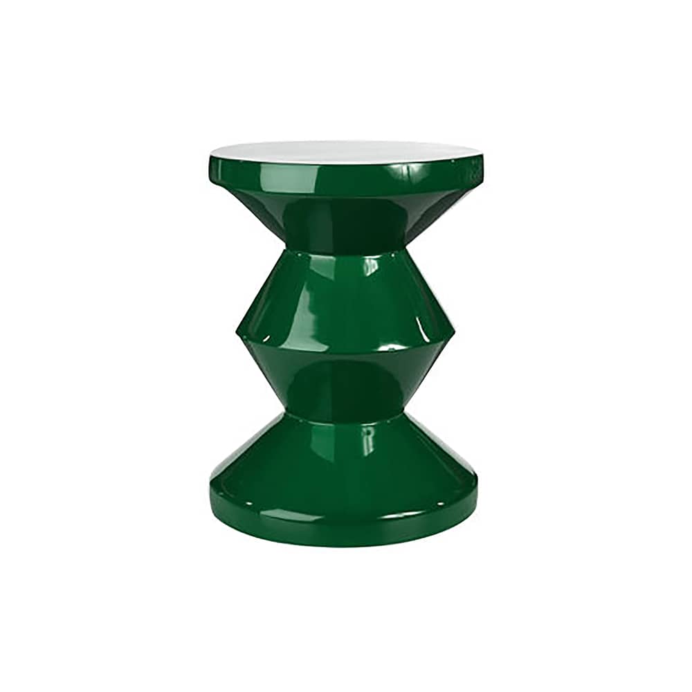 Tabouret Zig Zag - Pols Potten - Vert émeraude - Polyester