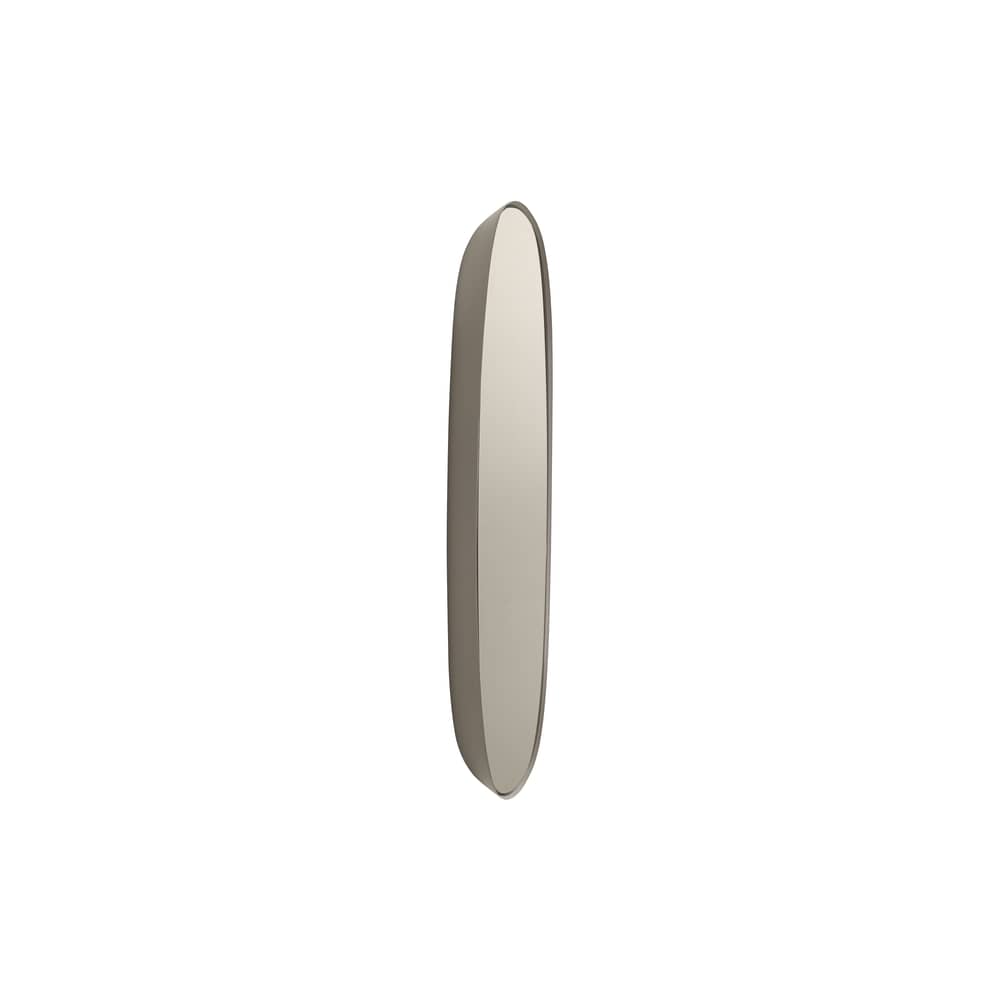 Wandspiegel Framed Small metall beige / 44 x 59 cm - Muuto - Rahmen: taupe - Spiegel: Rauchglas, grau - Glas, Stahl