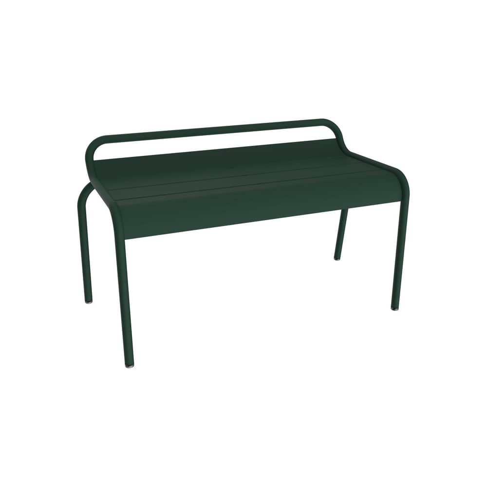 Banc empilable Luxembourg métal vert / Compact - 2 places / L 90 cm - Fermob - Vert cèdre - Aluminium
