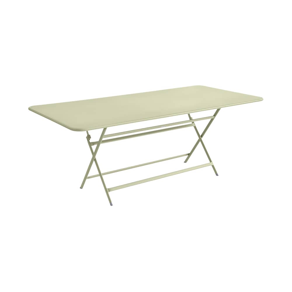 Table pliante Caractère / 90 x 190 cm - 8 à 10 personnes - Fermob - Tilleul - Acier peint