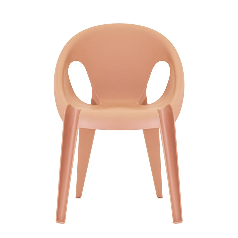 Fauteuil empilable Bell plastique orange / Polypropylène recyclé (éco-conçu) - Konstantin Grcic, 2020 - Magis - Orange Sunrise - Polypropylène recyclé