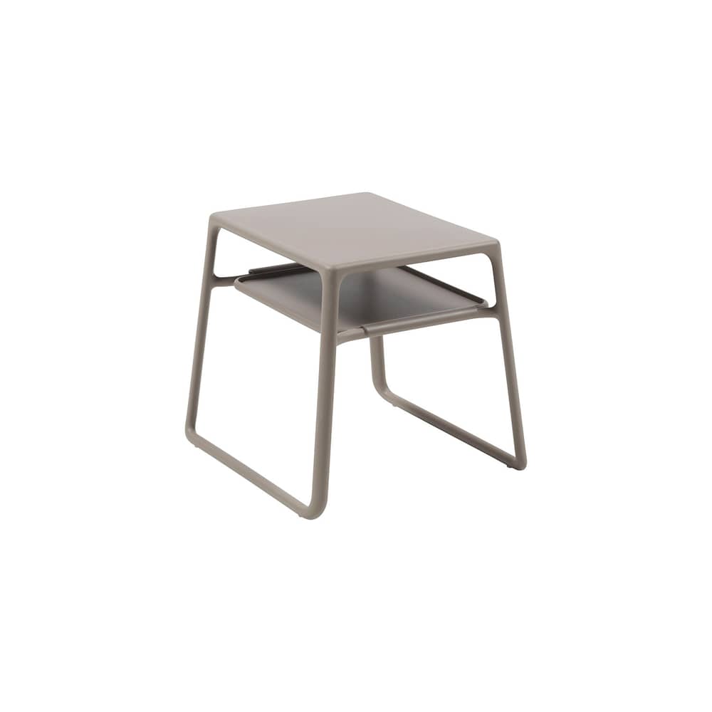 Table d\'appoint Pop beige / 44 x 39,5 x H 38,5 cm - NARDI - Taupe - Résine de fibre de verre