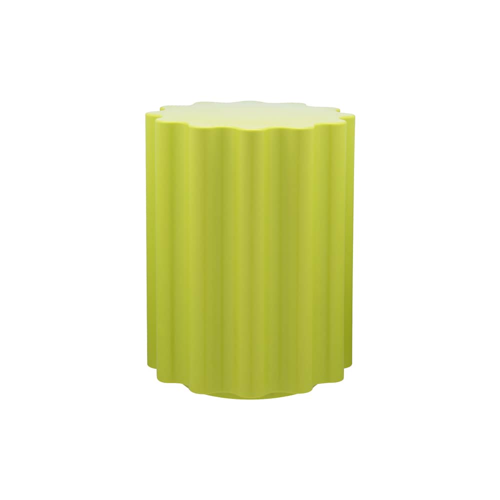 Tabouret Colonna plastique vert / H 46 x Ø 34,5 cm - By Ettore Sottsass - Kartell - Vert - Technopolymère thermoplastique