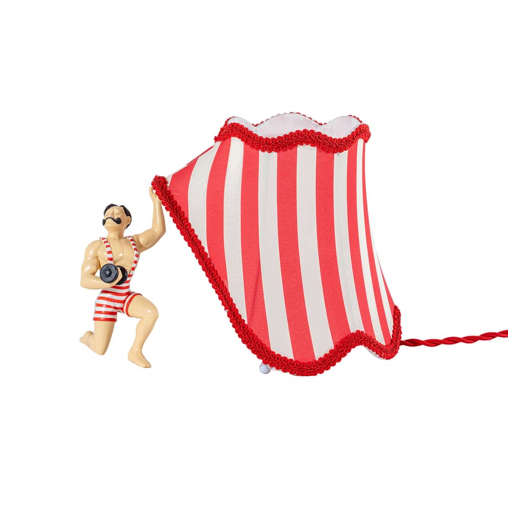 Tischleuchte Circus AbatJour - Bruno von Seletti - weiß rot | Made In ...