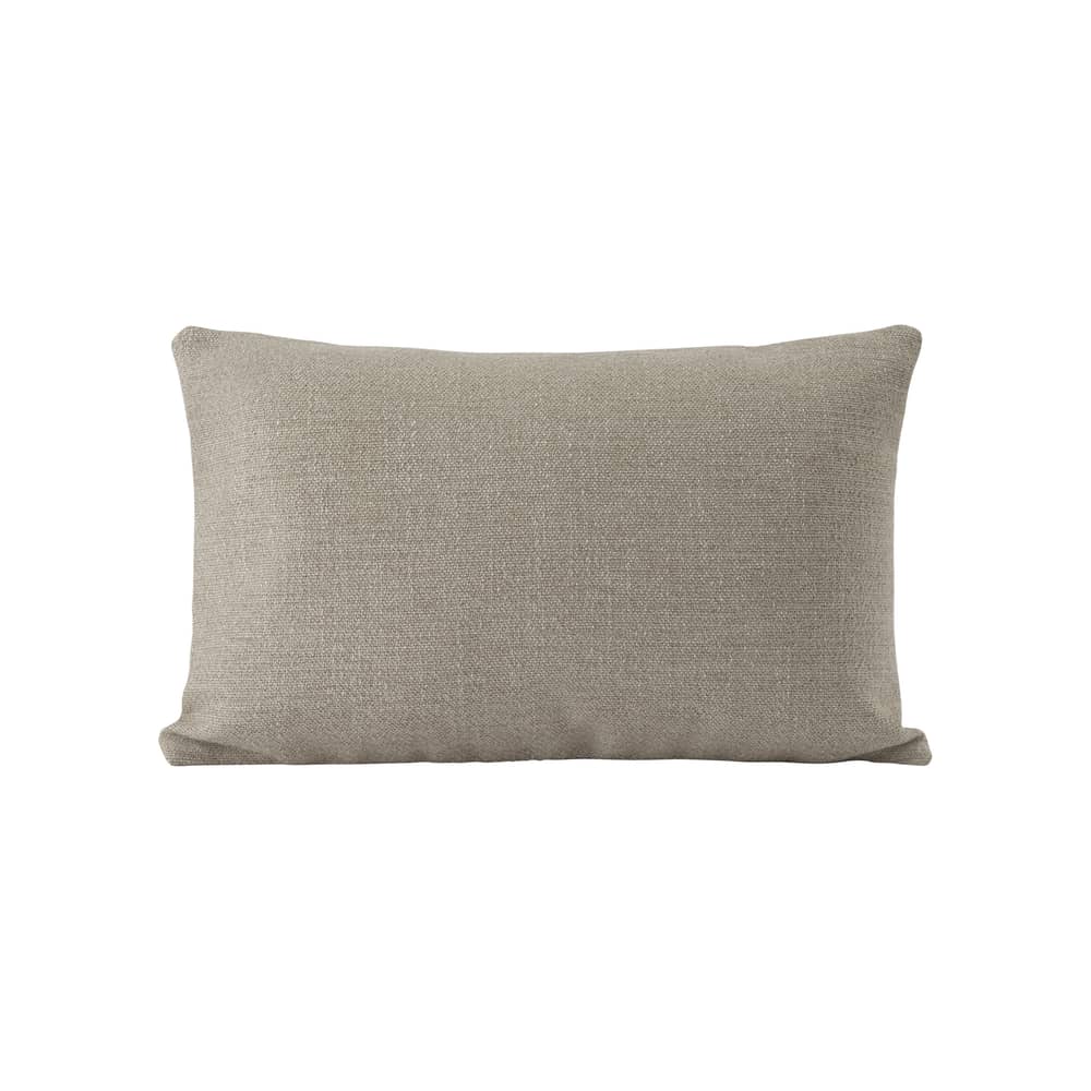 Coussin Mingle tissu beige / 55 x 35 cm - Bicolore - Muuto - Sable / Lilas - Polyester, Tissu Kvadrat