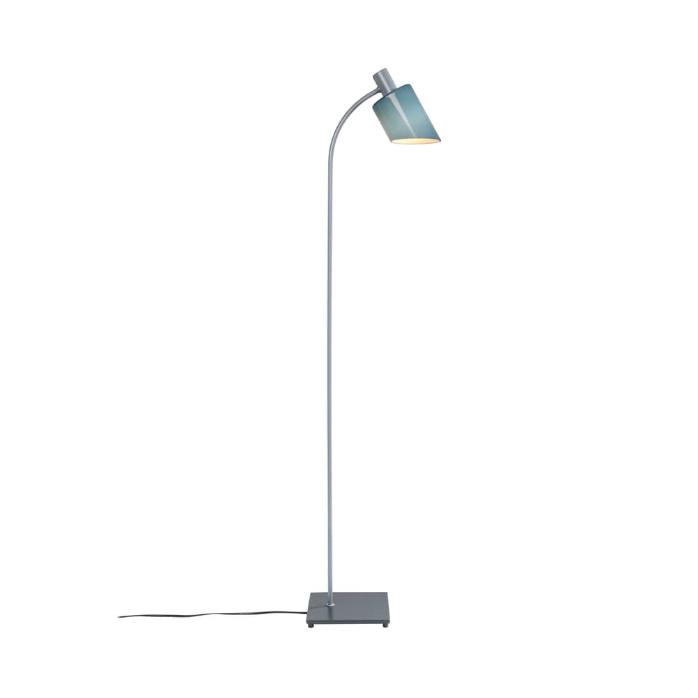 Lampadaire La Lampe de Bureau Reading verre bleu / Liseuse - Charlotte Perriand, 1965 - Nemo - Gris-bleu - Acier, Verre