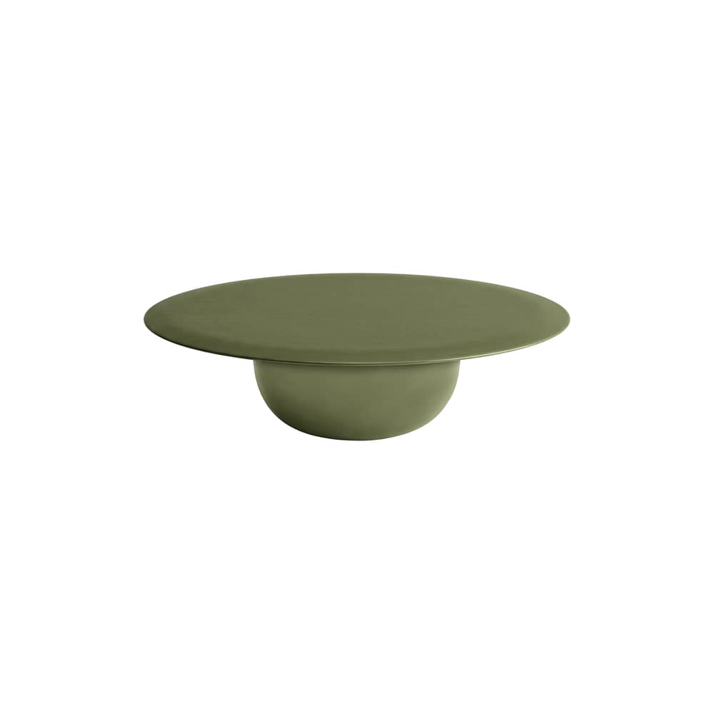Table basse Alfarè vert / Ø 110  x H 30 cm - Béton - Zanotta - Vert algues - Béton peint