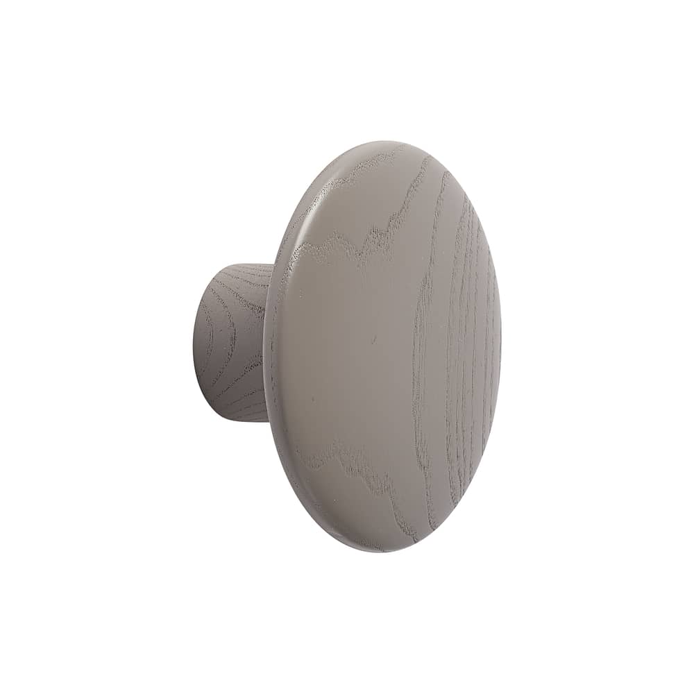 Patère The Dots Wood Small / Bois - Ø 9 cm - Muuto - Taupe - Frêne teinté