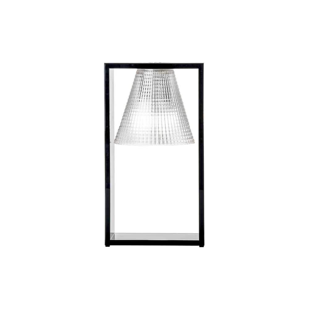 Light-Air Table lamp plastic material black transparent Plastic shade - Kartell - Black, Transparent - Thermoplastic technopolymer