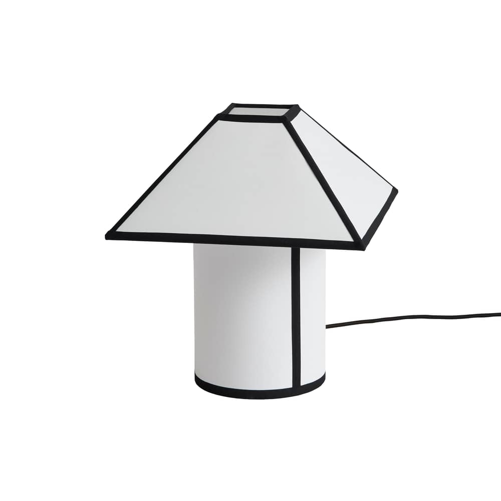 Tischleuchte Ava Pyramid textil weiß / H 32 cm - Hay - H 32 cm - ECOPET-Papier, Gewebe