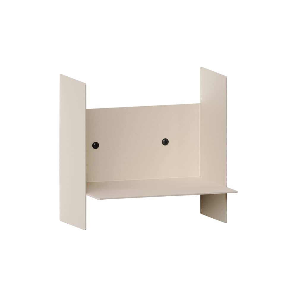 Étagère Pli métal blanc / L 20 x P 15 cm - TIPTOE - Blanc crème - Acier thermolaqué