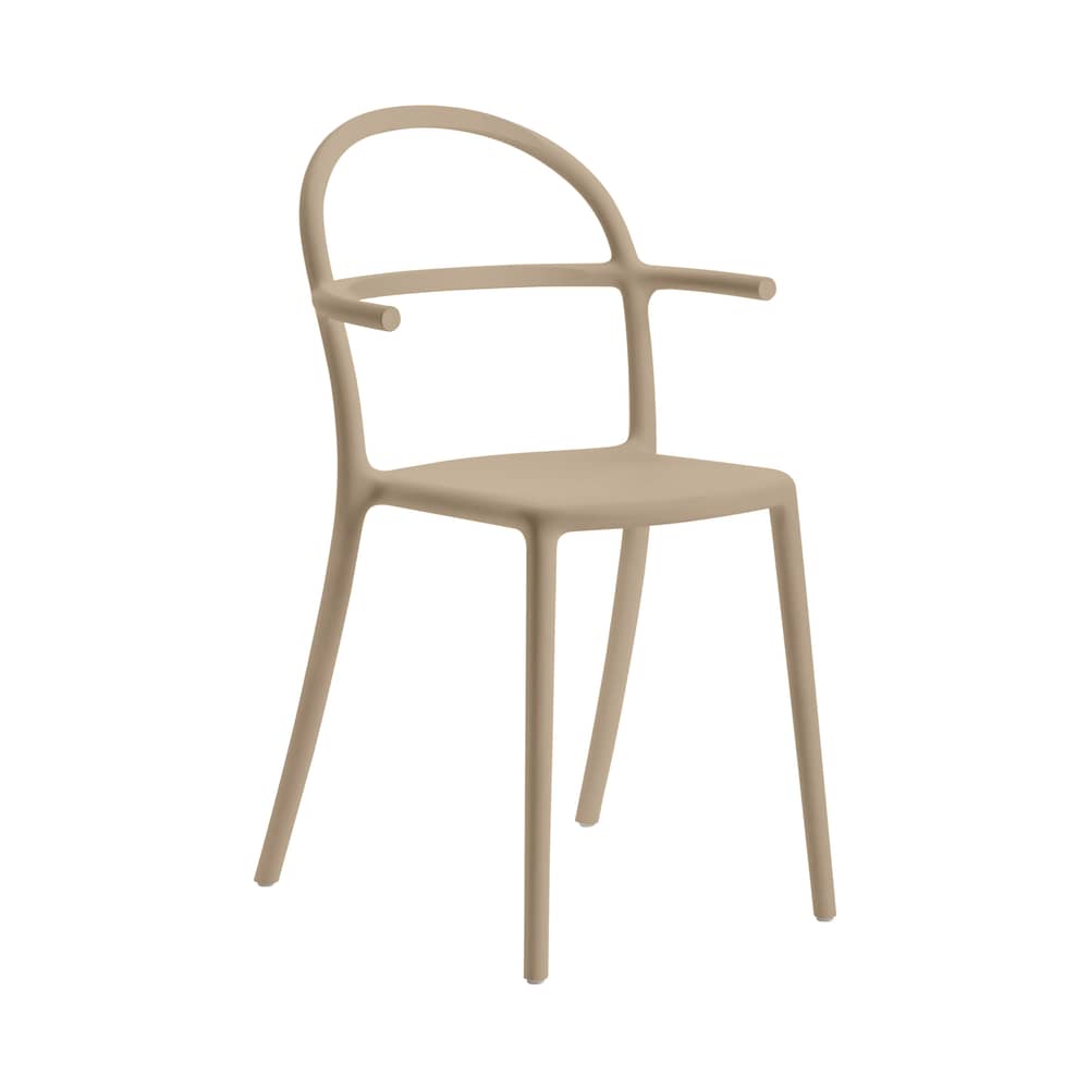 Fauteuil empilable Generic C plastique beige - Kartell - Tourterelle - Polypropylène