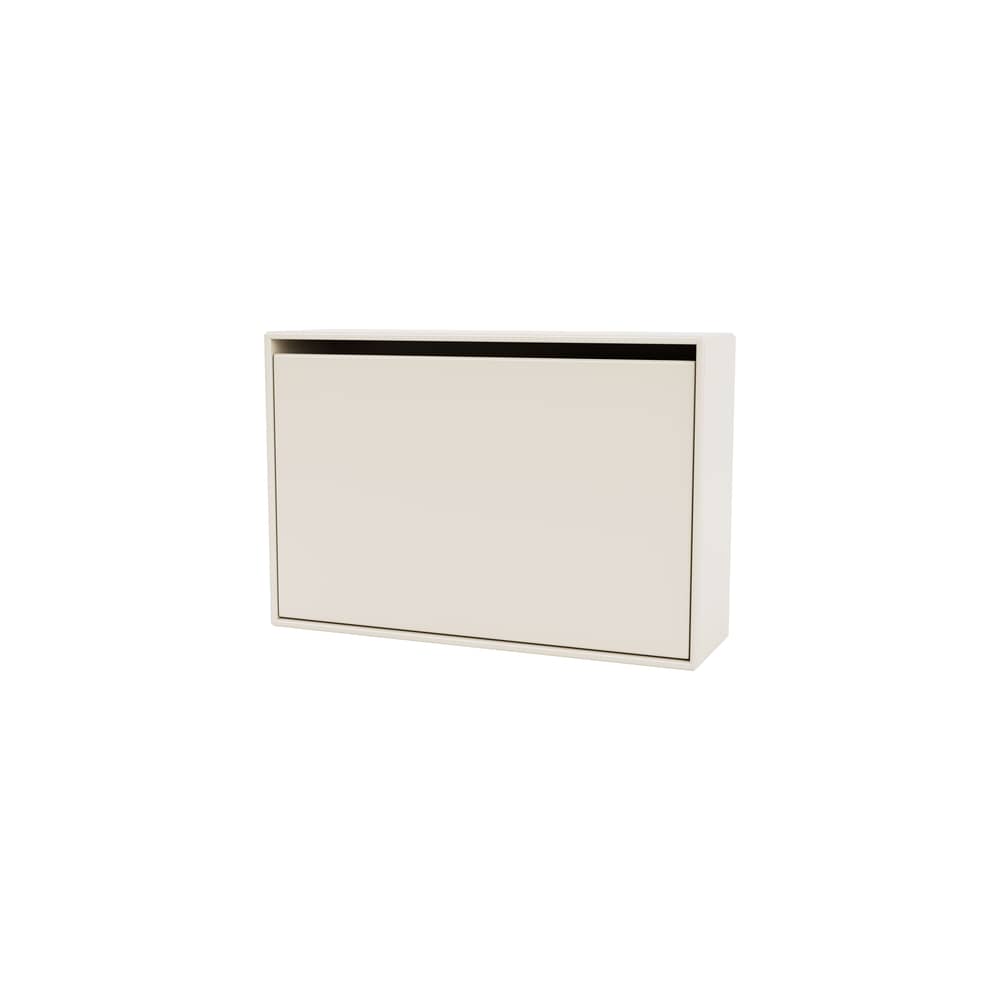 Meuble à chaussures Hide / L 69,6 x H 46,8 x Prof. 20 cm - MONTANA - Oat 158 - MDF laqué