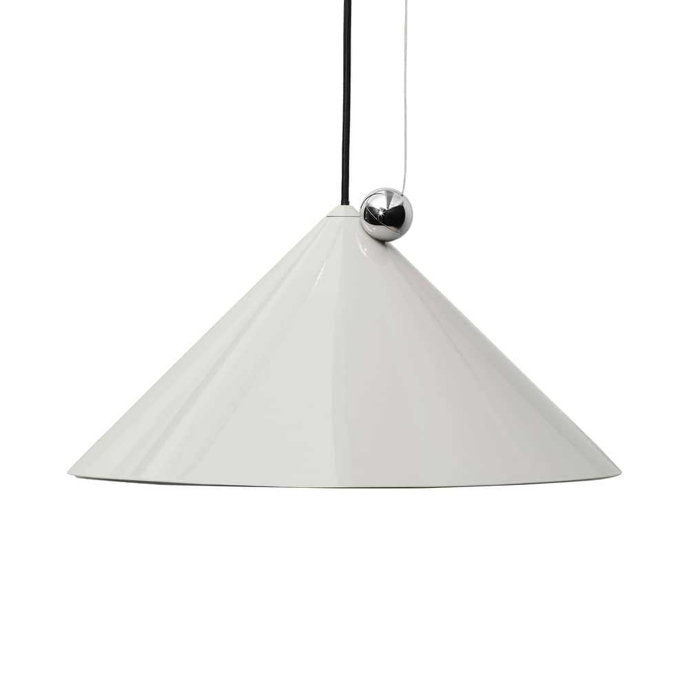 Pose LED Pendant metal beige / Ø 43 x H 30 cm - Adjustable - Tom Dixon - Mastic beige - Powder coated steel