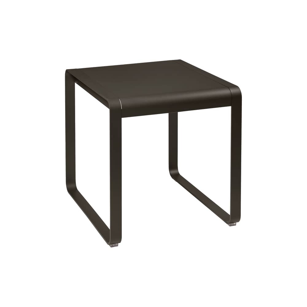 Bellevie Rectangular table metal brown / 74 x 80 cm - Fermob - Tonka - Aluminium